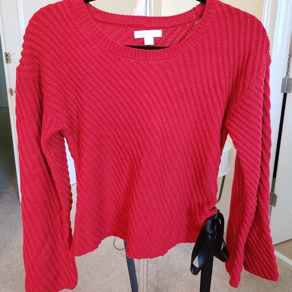 Side-Tie Ribbed-Knit Sweater - Picture 4 of 8